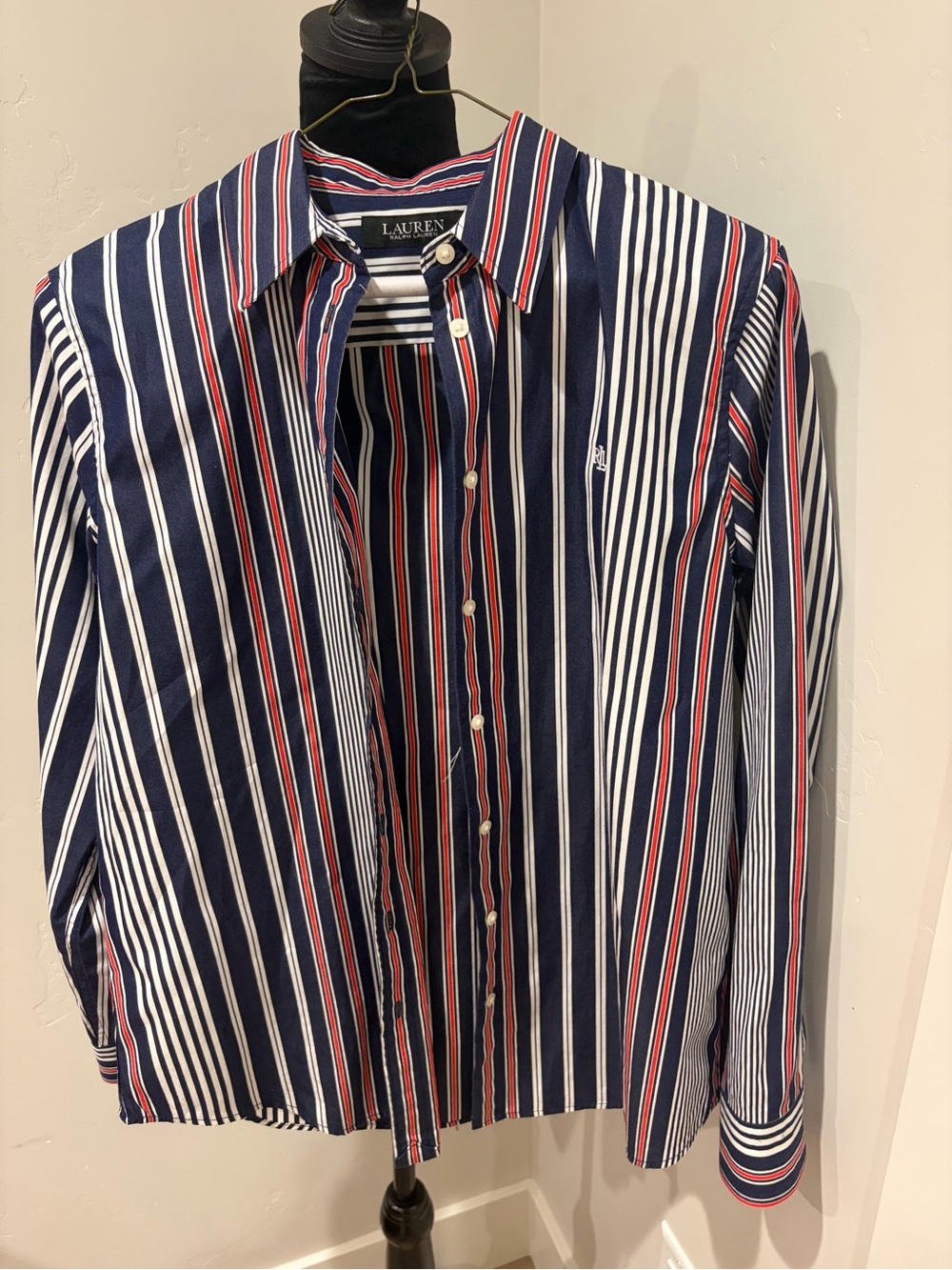 Ralph Lauren classic fit striped broadcloth shirt